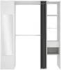 Vente-unique - BERTRAND Wardrobe and walk-in wardrobe Holz, Platte Weiß - B 50 cm x H 205 cm x L 177,5 cm Bild 4