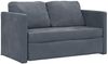vidaXL Bodensofa mit Schlaffunktion Dunkelgrau 122x204x55 cm Samt 353958 Bild 4