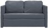 vidaXL Bodensofa mit Schlaffunktion Dunkelgrau 122x204x55 cm Samt 353958 Bild 5