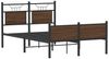 vidaXL Bettgestell ohne Matratze Braun Eiche 120x200 cm Holzwerkstoff 4107032 Bild 3