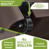 tillvex® Sonnenschirmständer PAVERA mit Rollen & Bremsen Braun | Schirmständer befüllbar 37 Liter / 56 kg | Schirmgewicht Sonnenschirm & Marktschirm Ø 1,8-3,7m | Ampelschirmständer wetterfest Bild 5