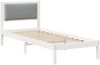 vidaXL Bettrahmen Hellgrau 80 x 190 cm Massives Kiefernholz 878163 Bild 2