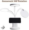LQWELL LED Schreibtischlampe 4 in 1 LED Schreibtischlampe USB Aufladbar, LED fest integriert, 3 Helligkeitsstufen Nachtlicht, 360° Flexibel Stifthalter Tischlampe Studienlampe, mit Telefonhalter,für Heimbüro Bild 4