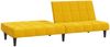 vidaXL Schlafsofa 2-Sitzer Gelb Samt 375845 Bild 4