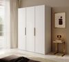 Selsey 'Frame' Kleiderschrank 3-türig mit langer Kleiderstange und Schubladen, weiß 200 x 150 x 57 cm Bild 3