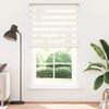 vidaXL Doppelrollo Marmorbeige 135x230cm Stoffbreite 130,9 cm Polyester 4014710 Bild 2