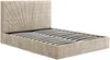 Vente-unique - RIBIOLA Bett Stoff Beige - B 203 cm x H 110 cm x L 148 cm Bild 3