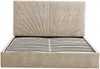 Vente-unique - RIBIOLA Bett Stoff Beige - B 203 cm x H 110 cm x L 148 cm Bild 4