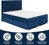 Best for Home Boxspringbett mit Bettkasten Trinity K-14 Bonellfederkern inkl. 7 cm Topper (140x200 160x200 180x200 200x200 cm), mit o. ohne Kopfteil, Flexible Liefermöglichkeiten, Handwerksqualität Bild 2