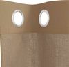 vidaXL Voile Vorhänge mit Ösen 2 Stk. Hellbraun 4102128 Bild 5