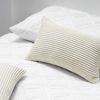 Topfinel 2er Set Kissenbezug 30x50 Creme Kordsamt gestreiftes Muster Bild 5