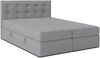 AX LIVING Baunei Boxspringbett 140x200 mit Bettkasten schwarzes Bett Bild 2