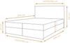 AX LIVING Baunei Boxspringbett 140x200 mit Bettkasten schwarzes Bett Bild 4