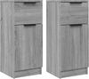 Sideboards 2 Stk. Grau Sonoma 30 x 30 x 70 cm Holzwerkstoff [817003] Bild 2