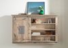 Wandregal Mango 130x25x80 whitewash lackiert RAILWAY #358 Bild 2