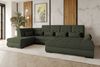 99rooms Felicia Wohnlandschaft Chenille EDEN Olive Rechts Bild 1