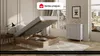 Vente-unique - NASUS Mattress and bed base set StoffHolz, Platte Beige - B 90 cm x H 10 cm30 cm x L 190 cm Bild 2