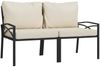 vidaXL 7-tlg. Garten-Lounge-Set mit Sandfarbigen Kissen Stahl 3187957 Bild 4
