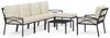 vidaXL 7-tlg. Garten-Lounge-Set mit Sandfarbigen Kissen Stahl 3187957 Bild 2