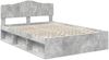 vidaXL Bettrahmen mit Kopfteil Beton 140 x 200 cm Massives Kiefernholz 3412892 Bild 4