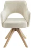 Vente-unique - KONYA Stuhl Stoff Beige - B 61,5 cm x H 79,5 cm x L 57 cm Bild 3