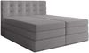 AX LIVING Finike Polsterbett 140x200 cm mit Topper, Boxspringbett, Hellgrau Bild 5