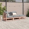 vidaXL 3-tlg. Garten-Sofagarnitur mit Kissen Massivholz Douglasie 3295833 Bild 3