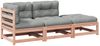 vidaXL 3-tlg. Garten-Sofagarnitur mit Kissen Massivholz Douglasie 3295833 Bild 2