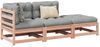 vidaXL 3-tlg. Garten-Sofagarnitur mit Kissen Massivholz Douglasie 3295833 Bild 1