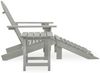 vidaXL Adirondack-Gartenstuhl mit Fußstütze & Tisch Tannenholz Grau 315930 Bild 3