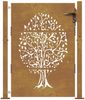 vidaXL Gartentor 100x150 cm Cortenstahl Baumdesign 153217 Bild 4