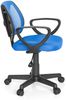 hjh OFFICE 725100 Kinder- und Jugenddrehstuhl KIDDY CD Netzstoff Blau höhenverstellbarer Schreibtischstuhl mit Armlehnen Bild 4