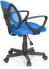 hjh OFFICE 725100 Kinder- und Jugenddrehstuhl KIDDY CD Netzstoff Blau höhenverstellbarer Schreibtischstuhl mit Armlehnen Bild 5