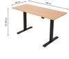 Brixy Sitzständer Schreibtisch - Elektrisch Verstellbar In Höhe - 140 x 60 CM - Braun Bild 2