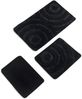 Acryl-Badematten-Set (3-teilig), 'Wave', Schwarz Bild 3