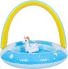 SunClub Planschbecken Einhorn mit Regenbogendach Ø 95 x 80 cm mit Spielzeug und aufblasbarem Boden Bild 3