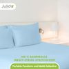 Jersey Spannbettlaken 180-200x200cm 100% Baumwolle Eisblau Bild 5