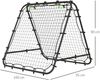 Klappbarer Fußball Rebounder mit verstellbarem Winkel und Netz, 100x95x90 cm, Trainingsgerät für Garten,H 90 x T 100 x B 95 cm Bild 5