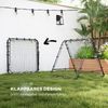 Klappbarer Fußball Rebounder mit verstellbarem Winkel und Netz, 100x95x90 cm, Trainingsgerät für Garten,H 90 x T 100 x B 95 cm Bild 4
