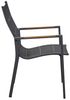 Gartenstuhl Unicamo, Aluminium, Schwarz, 68 x 92 x 57 cm Bild 4