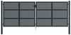 vidaXL Gartentor Anthrazit 400x125 cm Stahl 154573 Bild 3