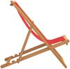 vidaXL Strandstuhl Klappbar Massivholz Teak Rot 47417 Bild 4