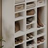 Schuhschrank-Set Lysander Weiß 78.6x65.5 cm 2 Teile Vicco Bild 4