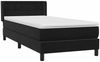 vidaXL Boxspringbett mit Matratze Schwarz 90x210 cm Samt 3318437 Bild 4