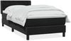 vidaXL Boxspringbett mit Matratze Schwarz 90x210 cm Samt 3318437 Bild 2