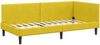 vidaXL Eckbettgestell mit Kopfteil Gelb 90 cm x 200 cm Samt 42016232 Bild 4