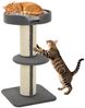 PawHut Kratzbaum Katzenbaum Spielbaum Kratzstamm mit Plattform, Sisal Plüsch Grau, 45 x 45 x 91 cm Bild 2