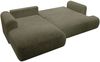 Selsey 'Ovo Cord' Ecksofa mit Cordbezug, Schlaffunktion und Stauraum, Olivgrün, links Bild 2