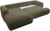 Selsey 'Ovo Cord' Ecksofa mit Cordbezug, Schlaffunktion und Stauraum, Olivgrün, links Bild 3