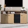 Industrielles Sideboard 150x35x75,9 cm mit drei Türen und drei Schubladen – praktischer Aufbewahrungsschrank Bild 3